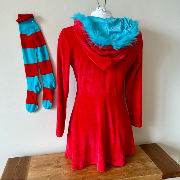 Dr. Seuss Red and Blue Thing 1 Costume - Picture 3 of 5